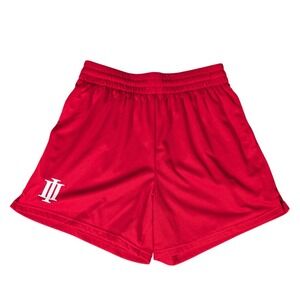 Infinite Red Mesh Basketball Shorts White Logo Athletic Gym Streetwear 6991